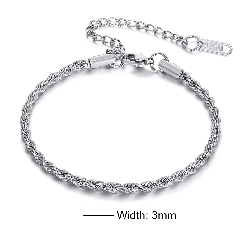 Rope Chain Links & Bracelet Set