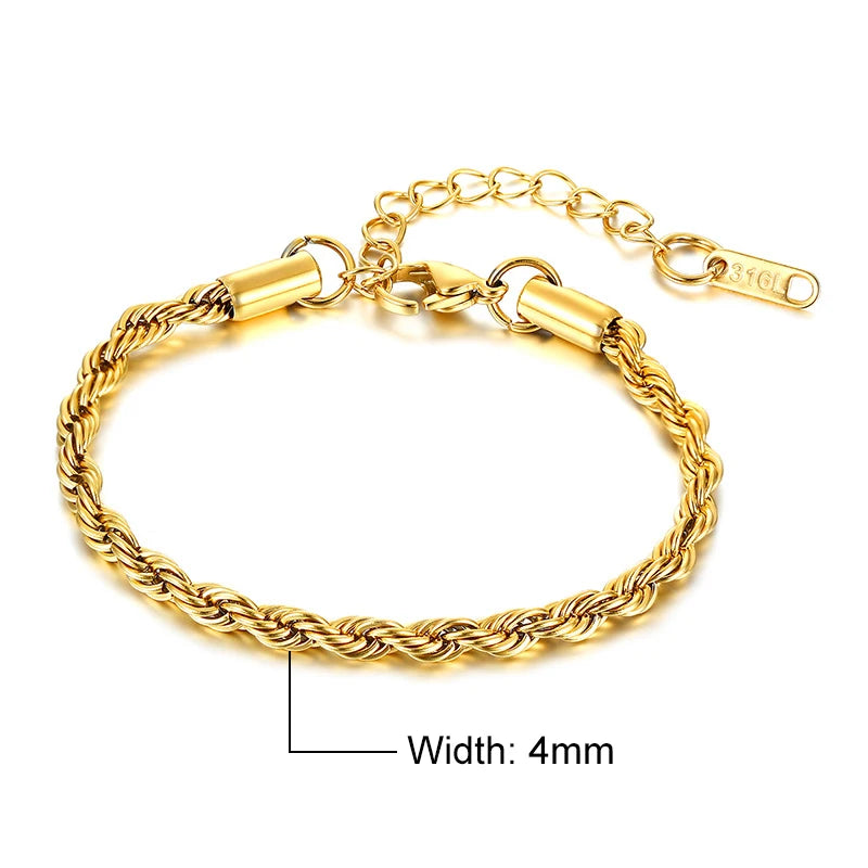 Rope Chain Links & Bracelet Set