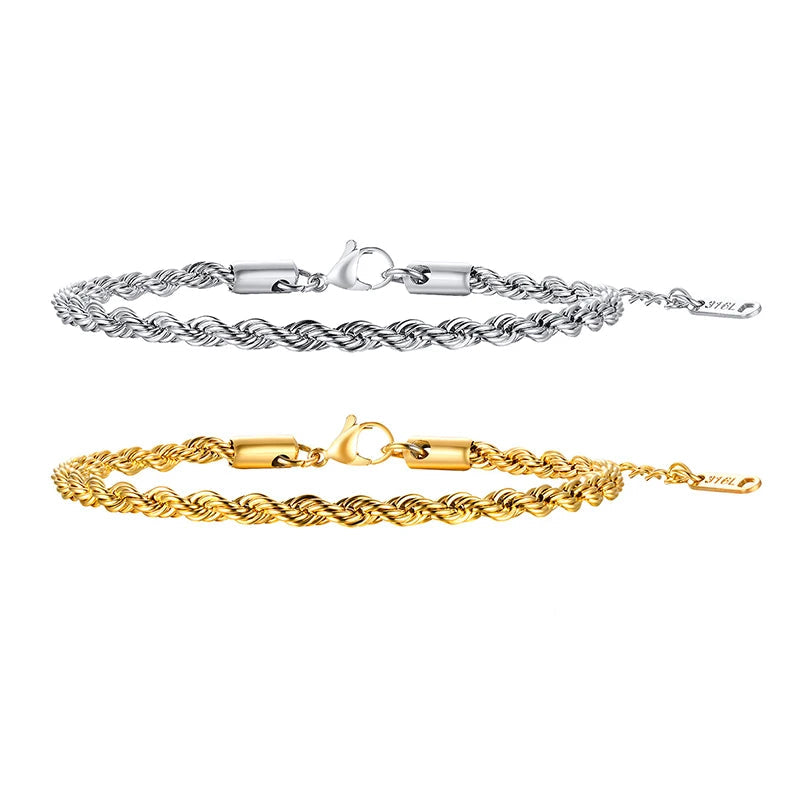 Rope Chain Links & Bracelet Set
