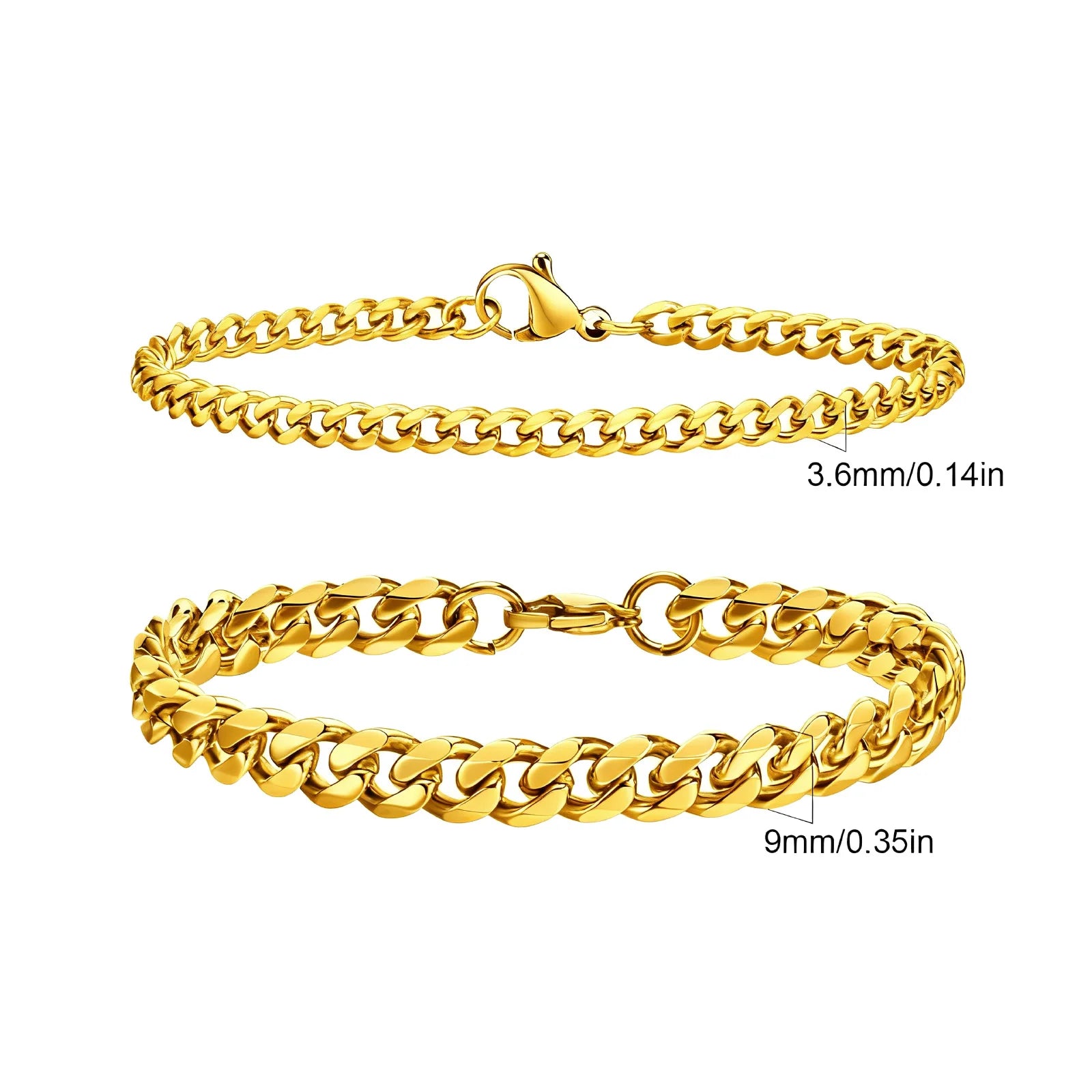 Twisted Rope Classic Chain 2pc Set
