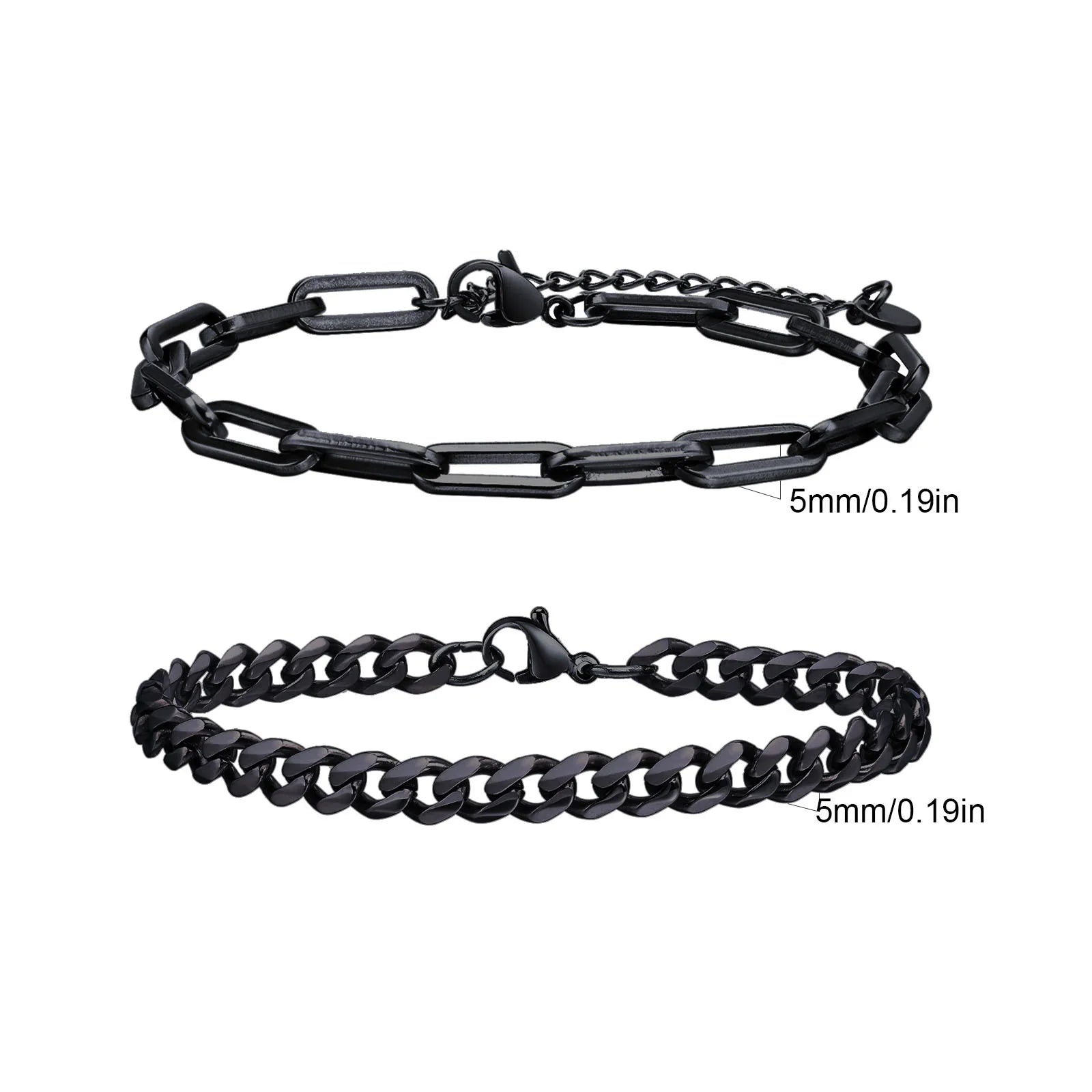 Twisted Rope Classic Chain 2pc Set