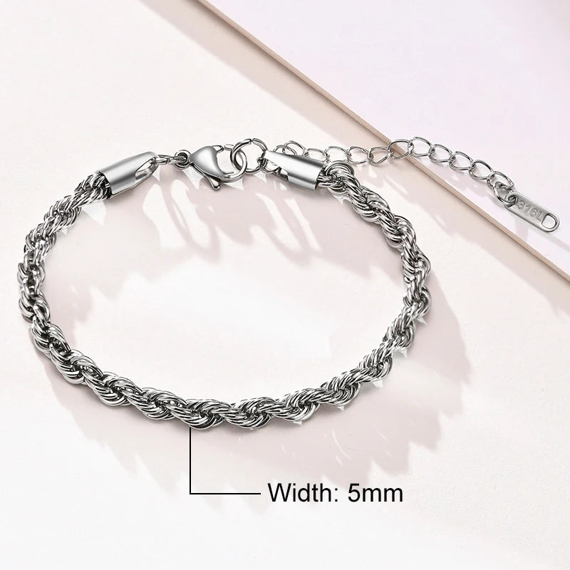 Rope Chain Links & Bracelet Set
