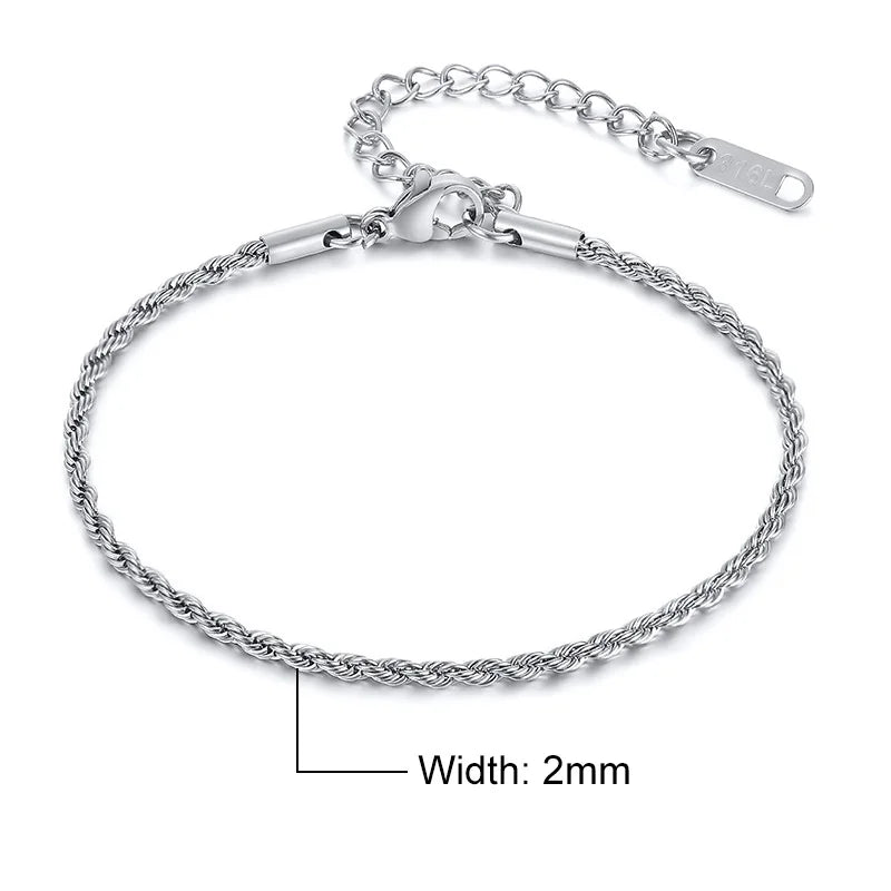 Rope Chain Links & Bracelet Set