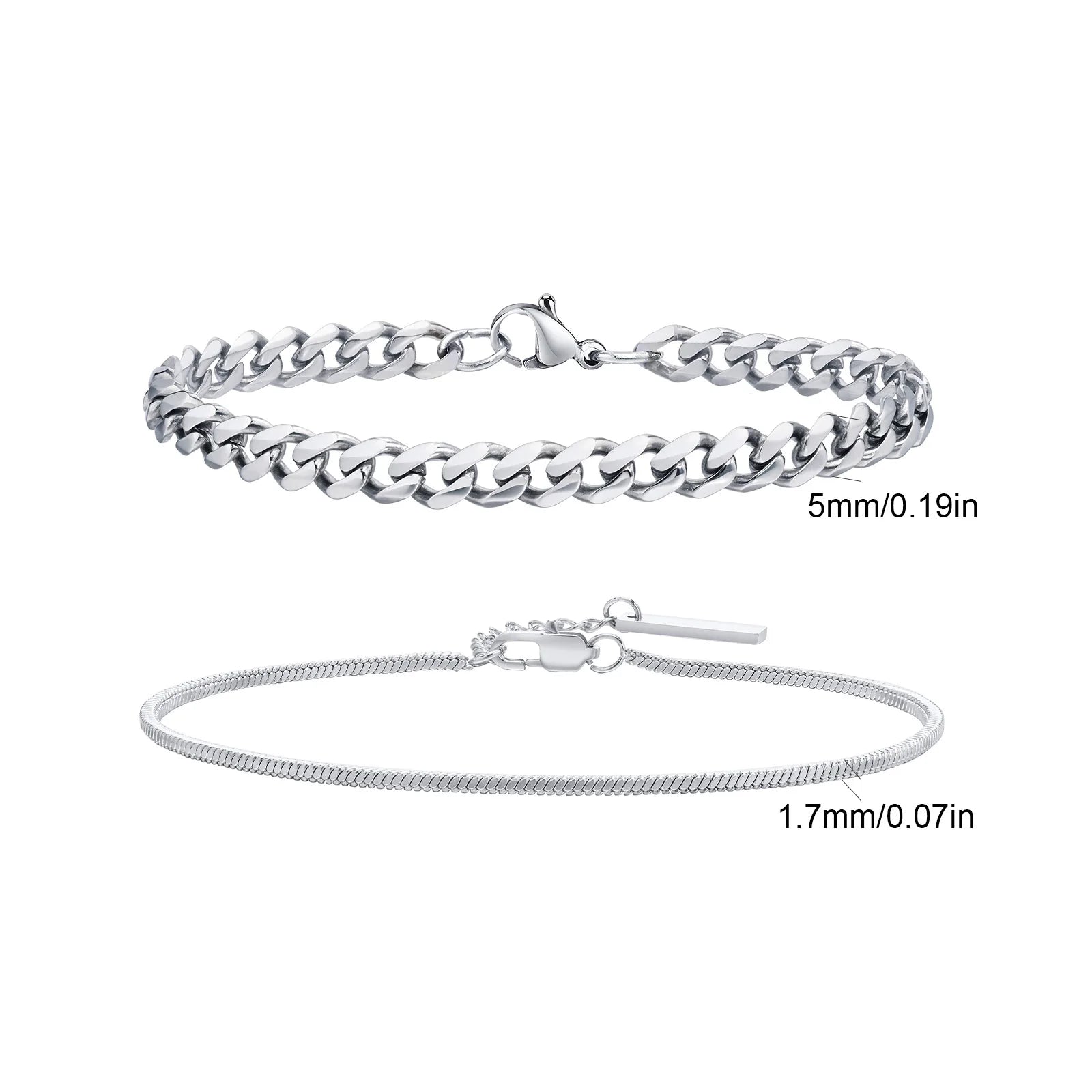 Twisted Rope Classic Chain 2pc Set